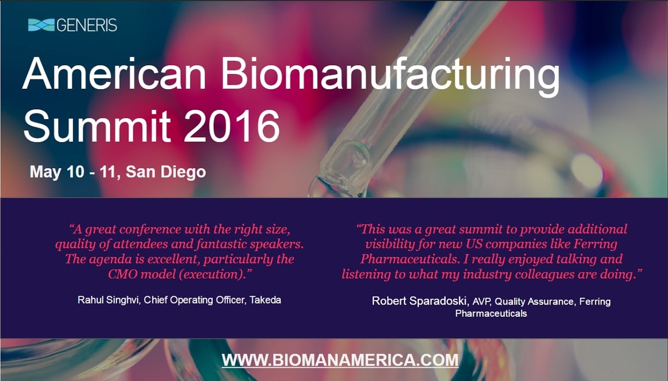 Addressing the Challenges in Biomanufacturing • Generis